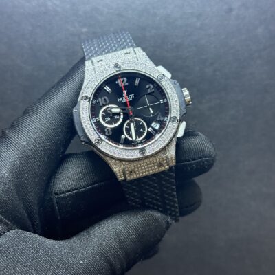 Hublot Big Bang Chronograph 41 mm With Original Factory Diamonds