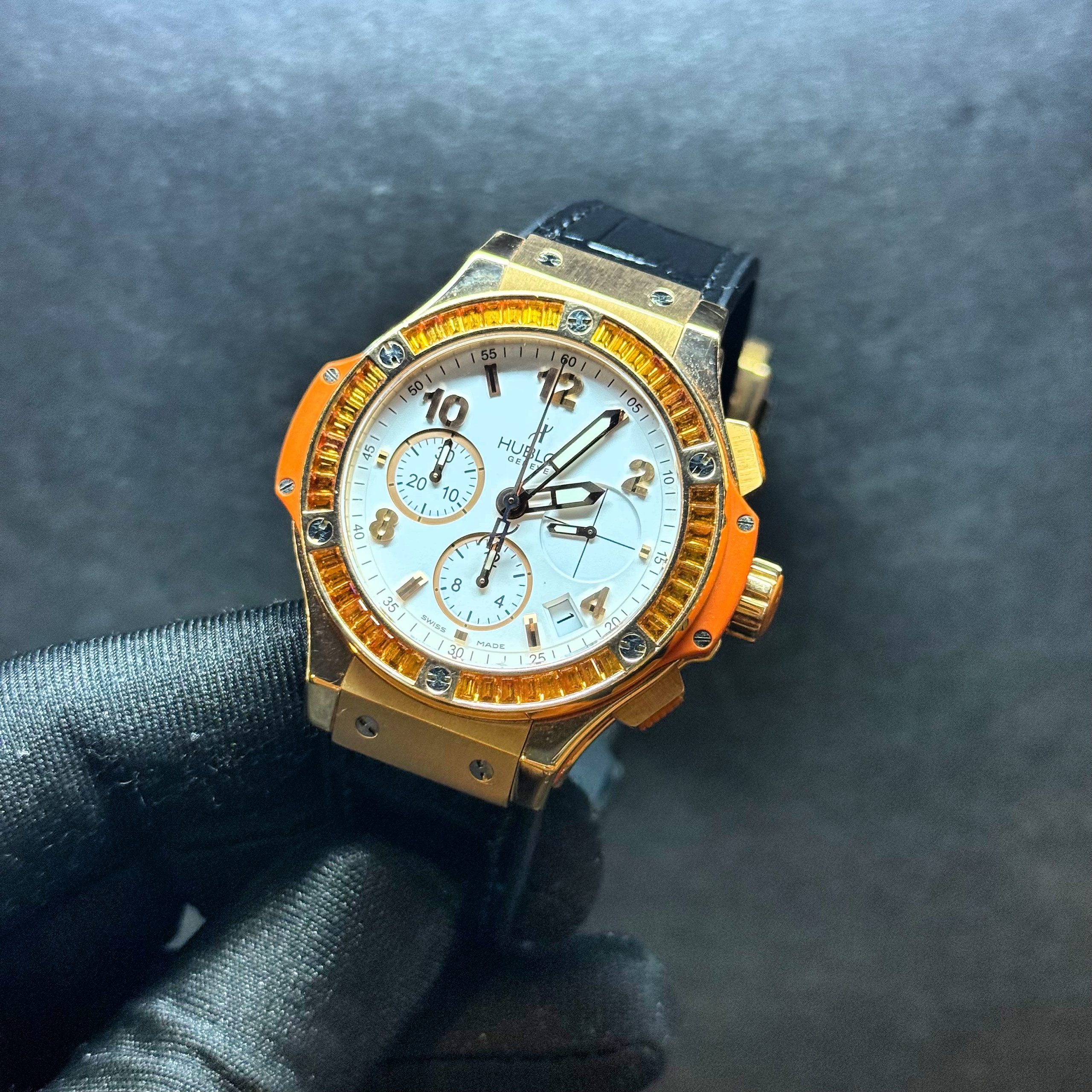 Hublot Big Bang Chronograph 41mm Tutti Frutti Orange In Rose Gold (Crazy Price)!!!