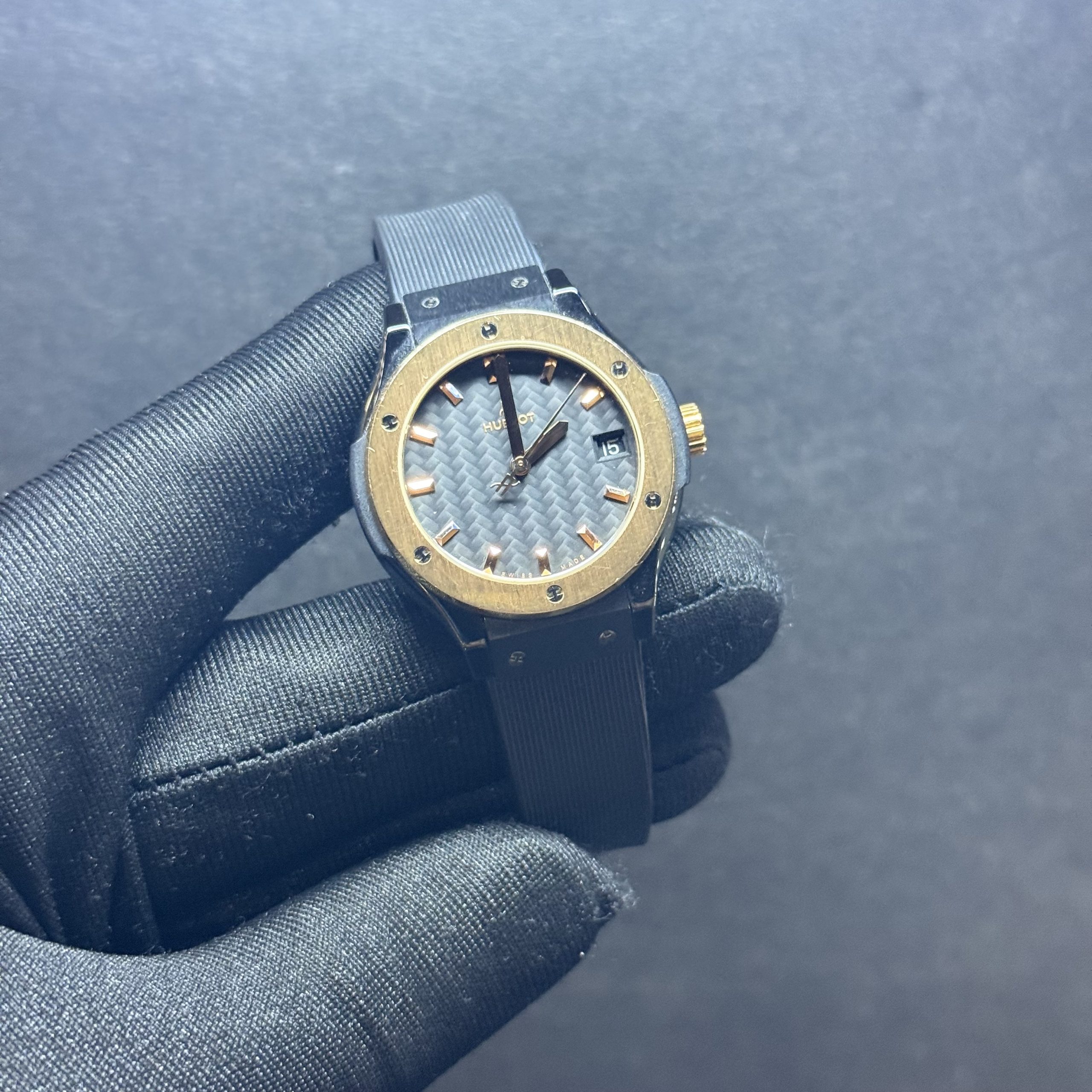 Hublot Classic Fusion Black magic Gold Quartz Ladies