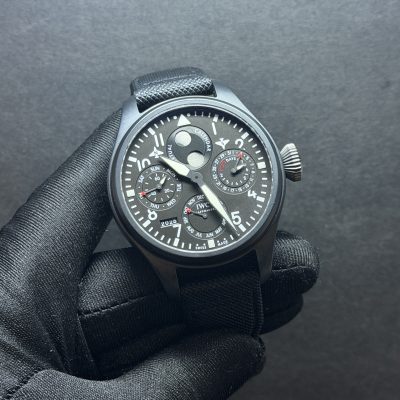 IWC Big Pilot Top Gun Perpetual Calendar In Ceramic IW502902