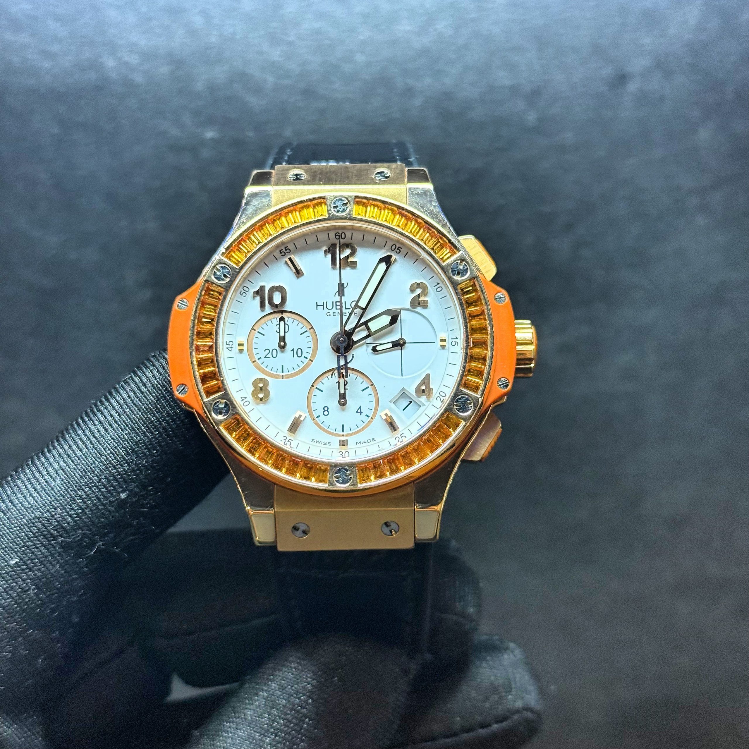 Hublot Big Bang Chronograph 41mm Tutti Frutti Orange In Rose Gold (Crazy Price)!!!