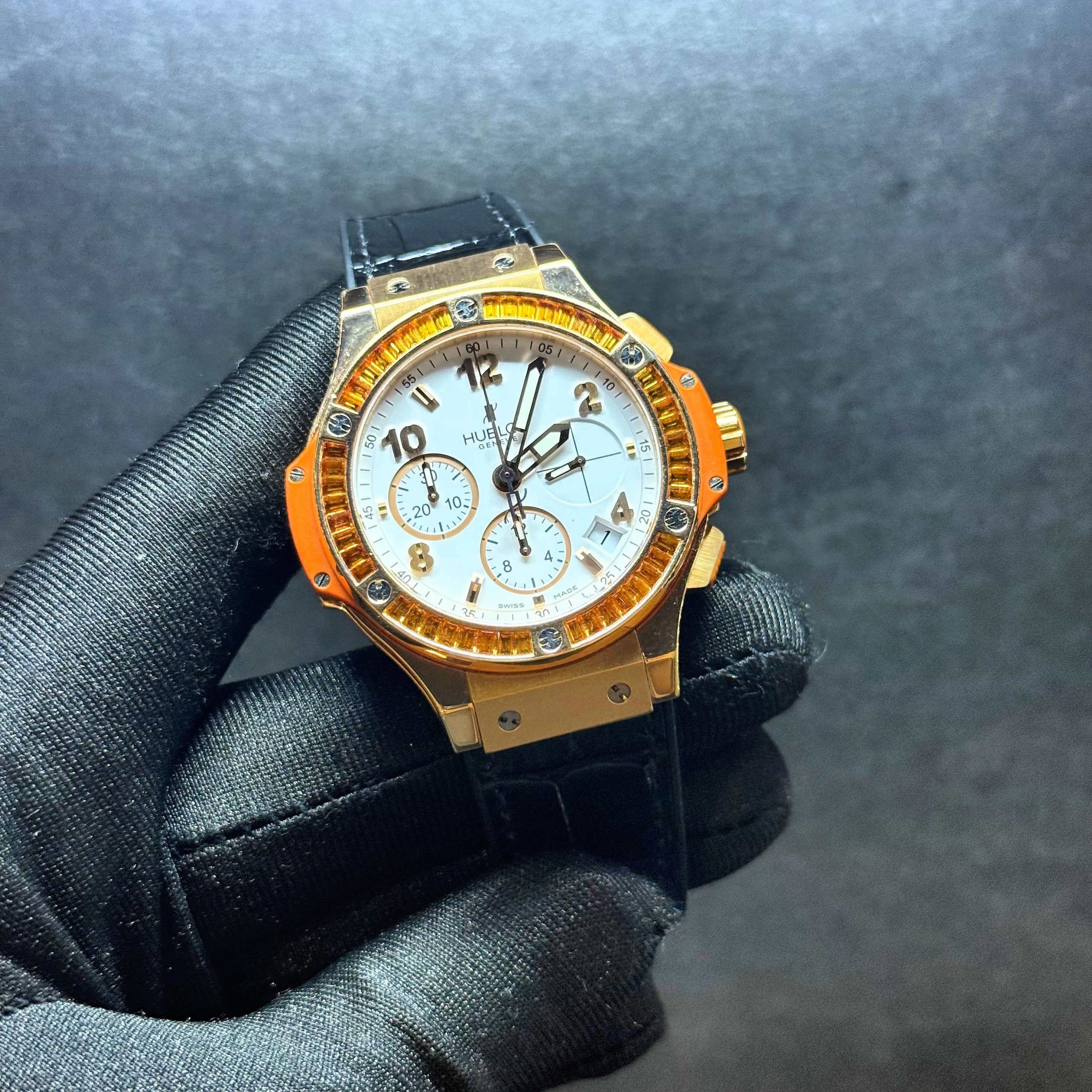 Hublot Big Bang Chronograph 41mm Tutti Frutti Orange In Rose Gold (Crazy Price)!!!