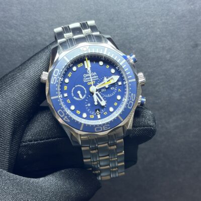 Omega Seamaster Diver 300M Chronograph Gmt Blue 212.30.44.52.03.001