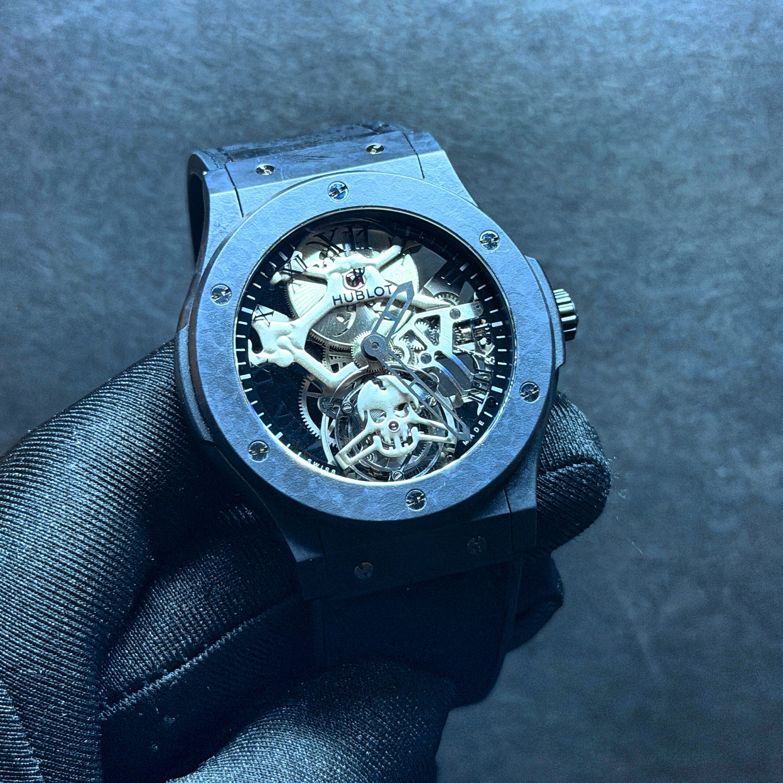 Ultra Rare Hublot Classic Fusion Tourbillon Skull 50 Pieces, 505.UC.0140.LR.SKULL