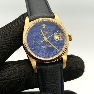 Rolex Datejust 36mm Yellow Gold 16018 with Custom Lapis Dial