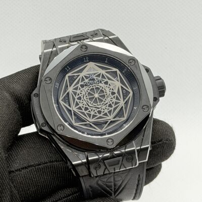 Hublot Big Bang Sang Bleu, All Black Ceramic 45mm, 415.CX.1114.VR.MXM17, Limited edition 200 pieces