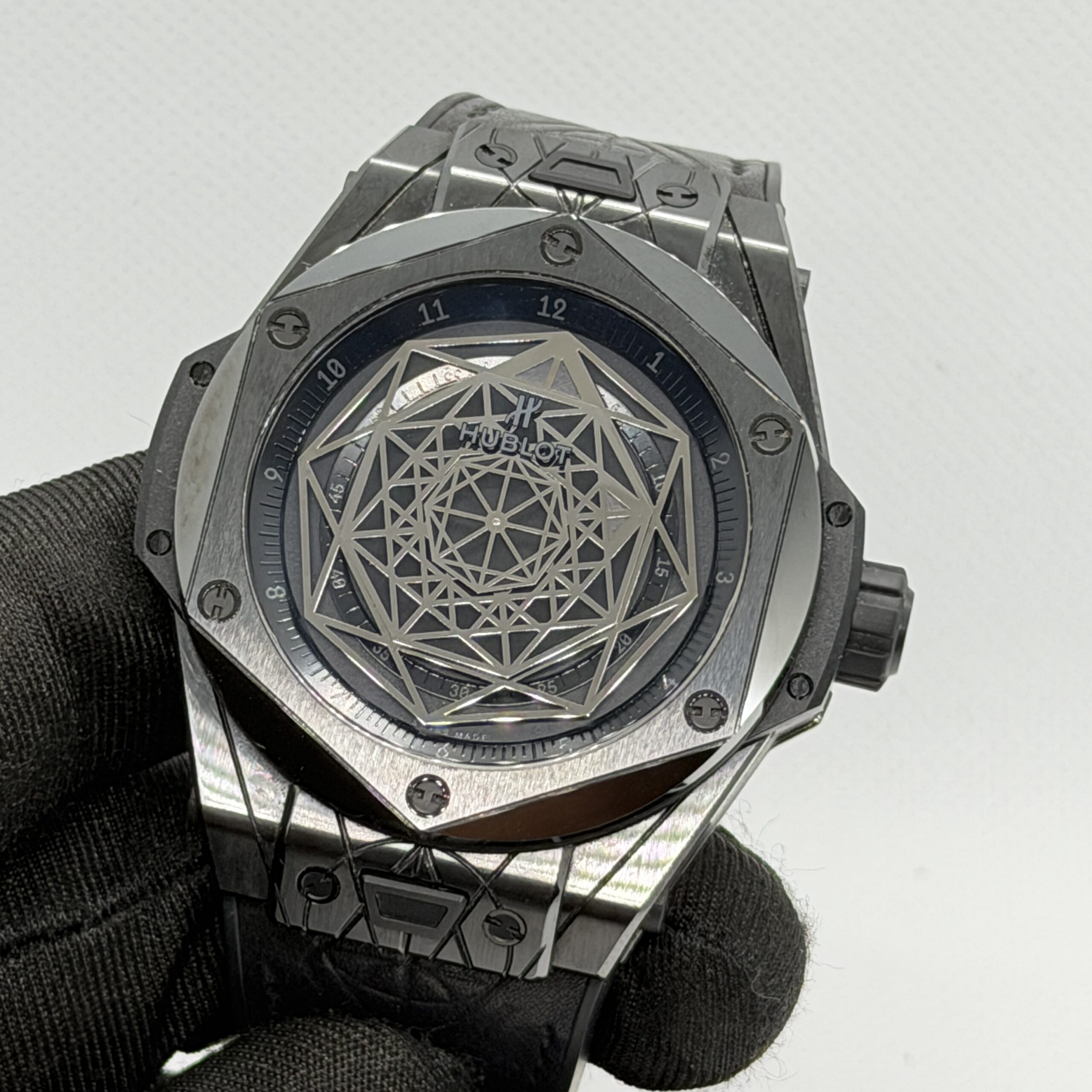 Hublot Big Bang Sang Bleu, All Black Ceramic 45mm, 415.CX.1114.VR.MXM17, Limited edition 200 pieces - Image 2