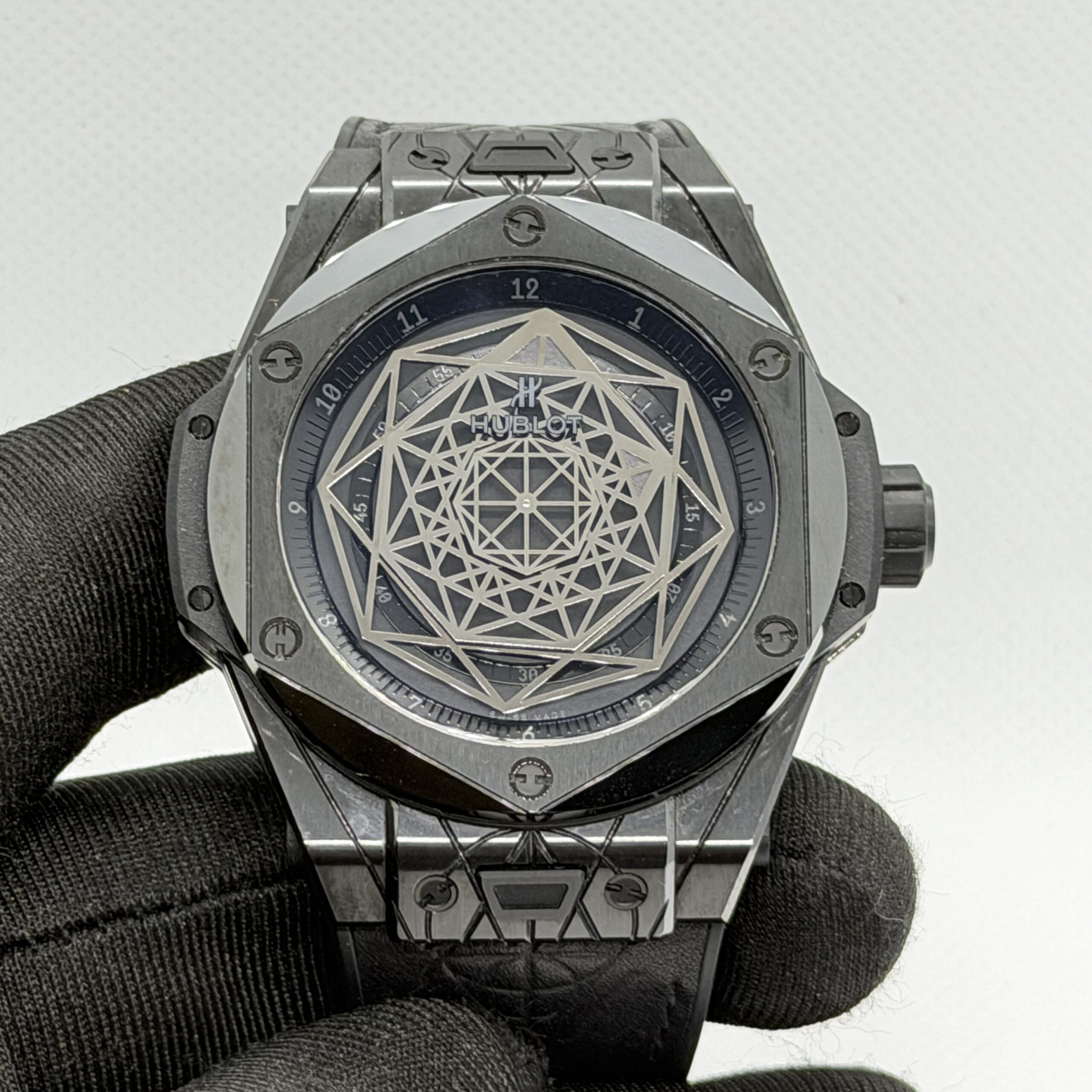 Hublot Big Bang Sang Bleu, All Black Ceramic 45mm, 415.CX.1114.VR.MXM17, Limited edition 200 pieces - Image 3