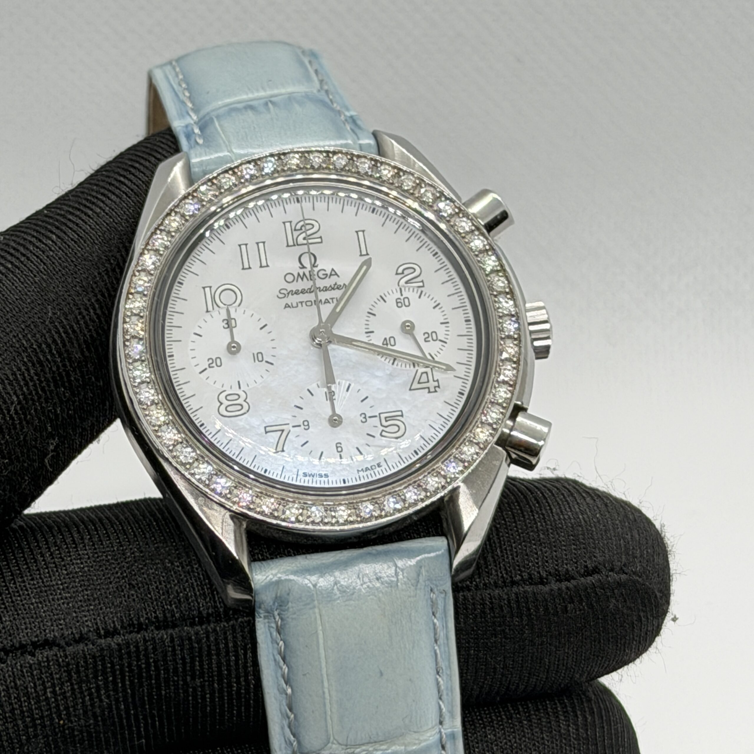 Omega Speedmaster Blue MOP Diamonds Automatic