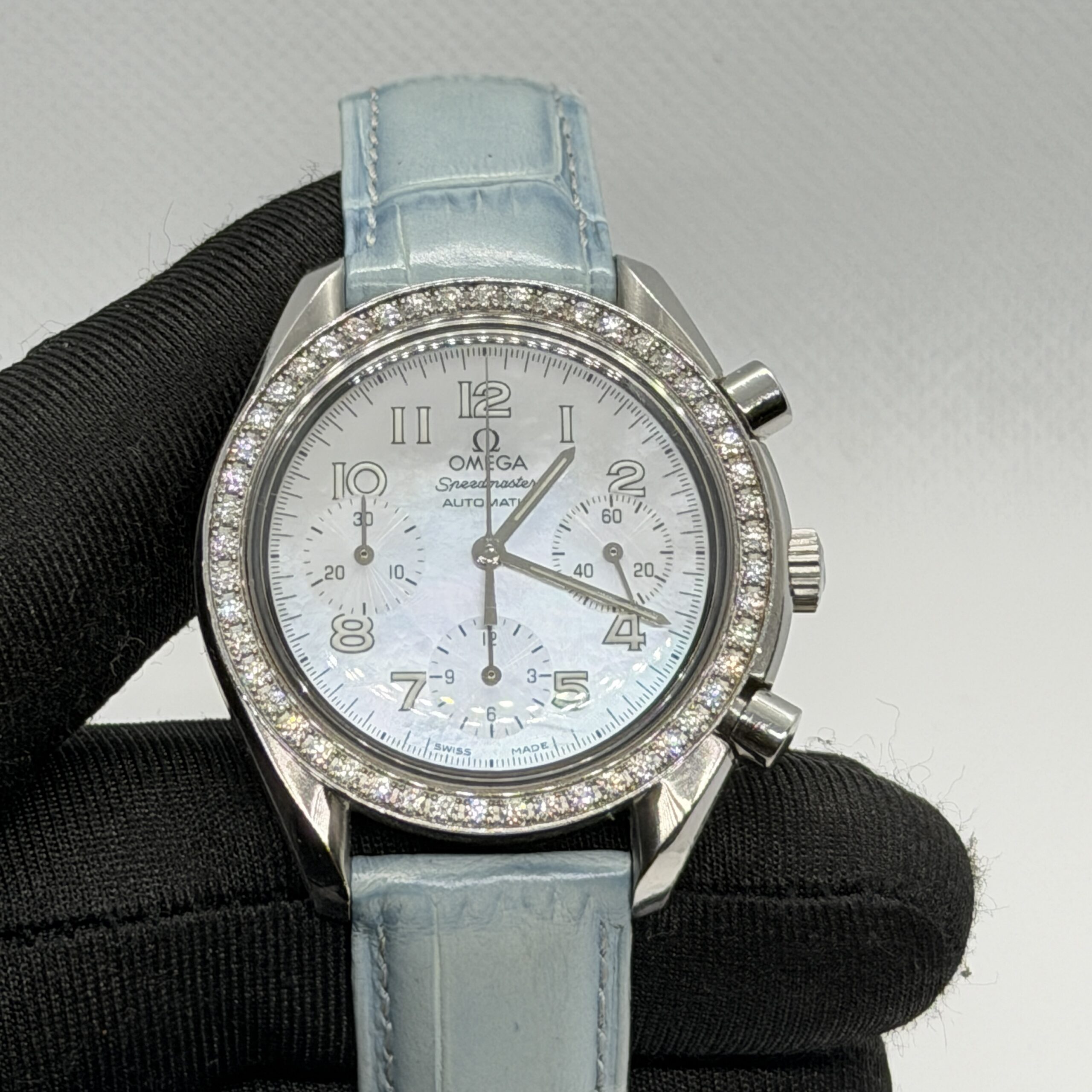 Omega Speedmaster Blue MOP Diamonds Automatic - Image 2