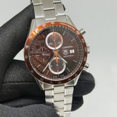 Tag Heuer Carrera Calibre 16 Brown On Bracelet
