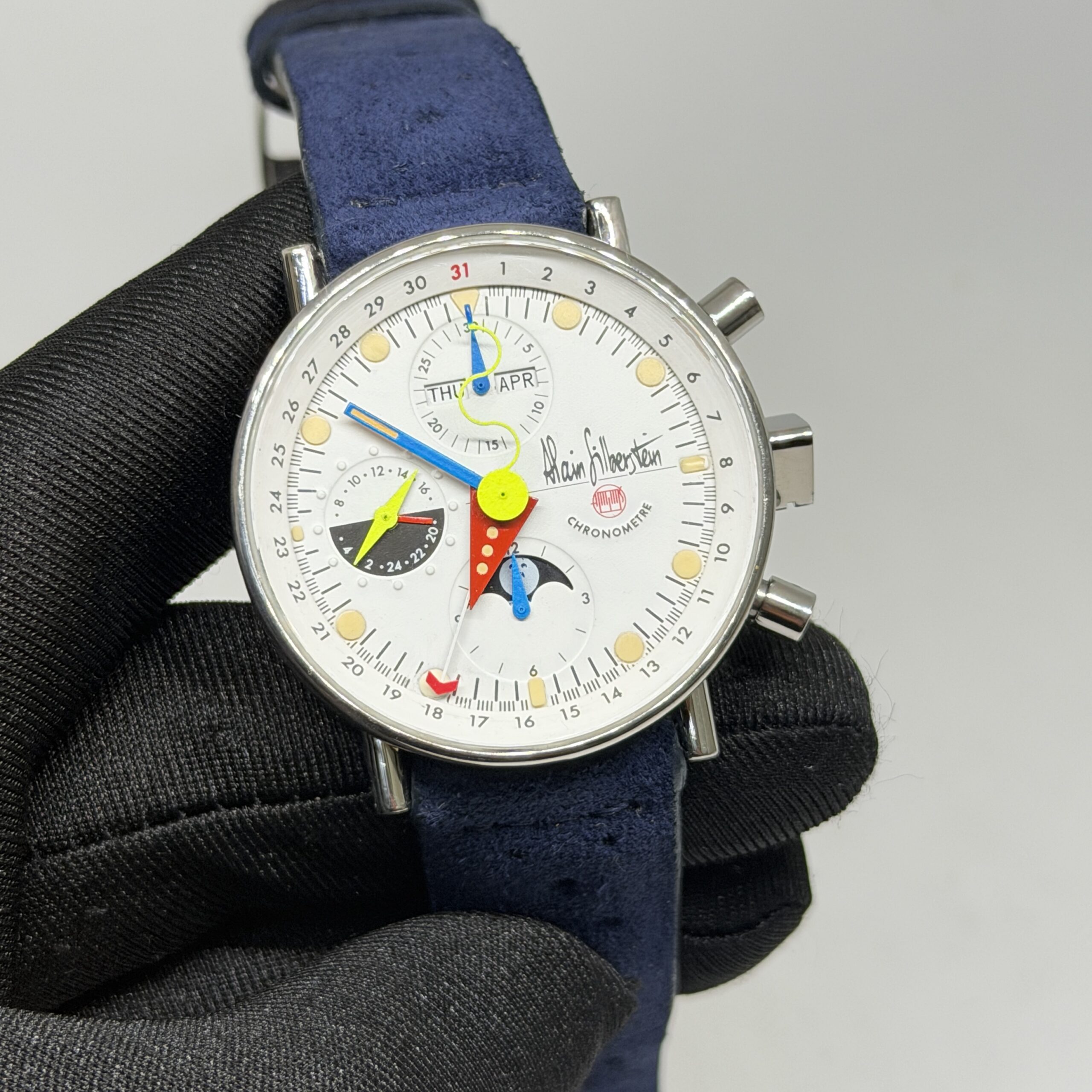 Alain Silberstein Krono 2 Bauhaus Triple Date Moonphase Limited Edition 500 Pieces