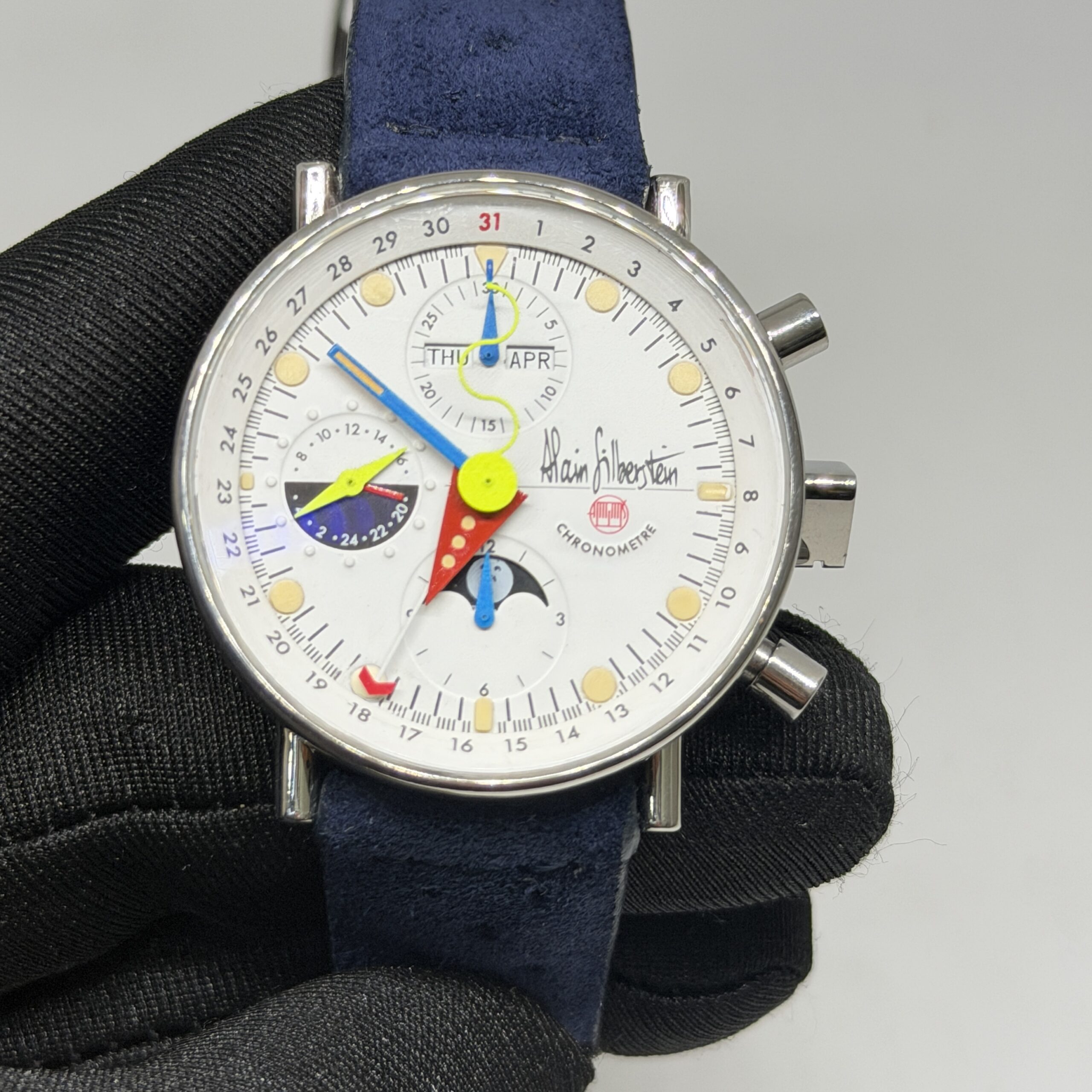 Alain Silberstein Krono 2 Bauhaus Triple Date Moonphase Limited Edition 500 Pieces - Image 2