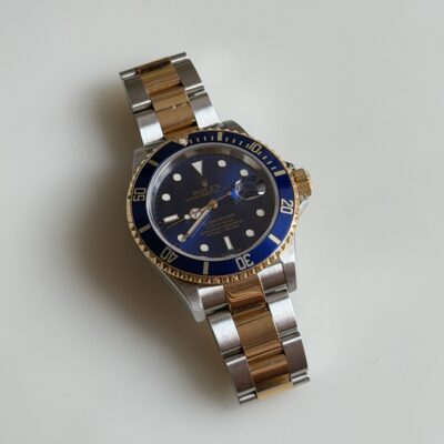 Rolex Submariner 2-Tone Blue 16613 F Series (2004)