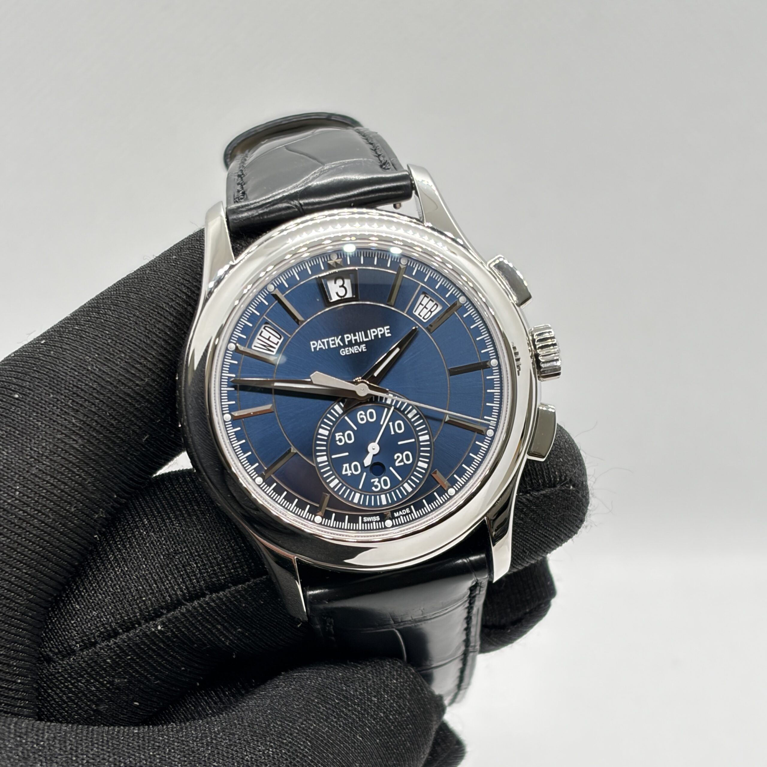 Patek Philippe Annual Calendar Chronograph In Platinum, 5905P-001
